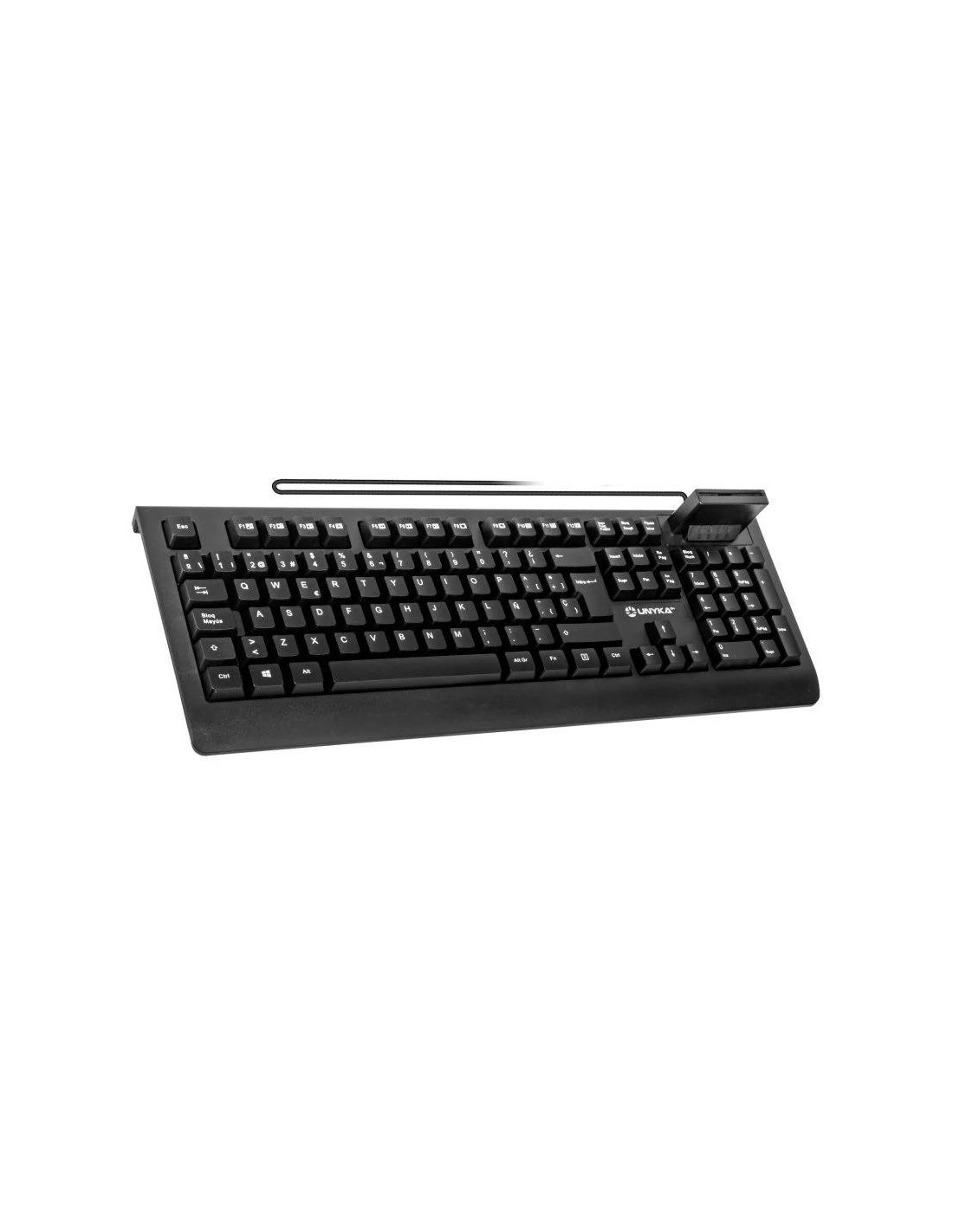 TECLADO + LECTOR UNYKA KB918 LECTOR INTELIGENTE TIPO PC/SC 2.0 DNIE SANITAR