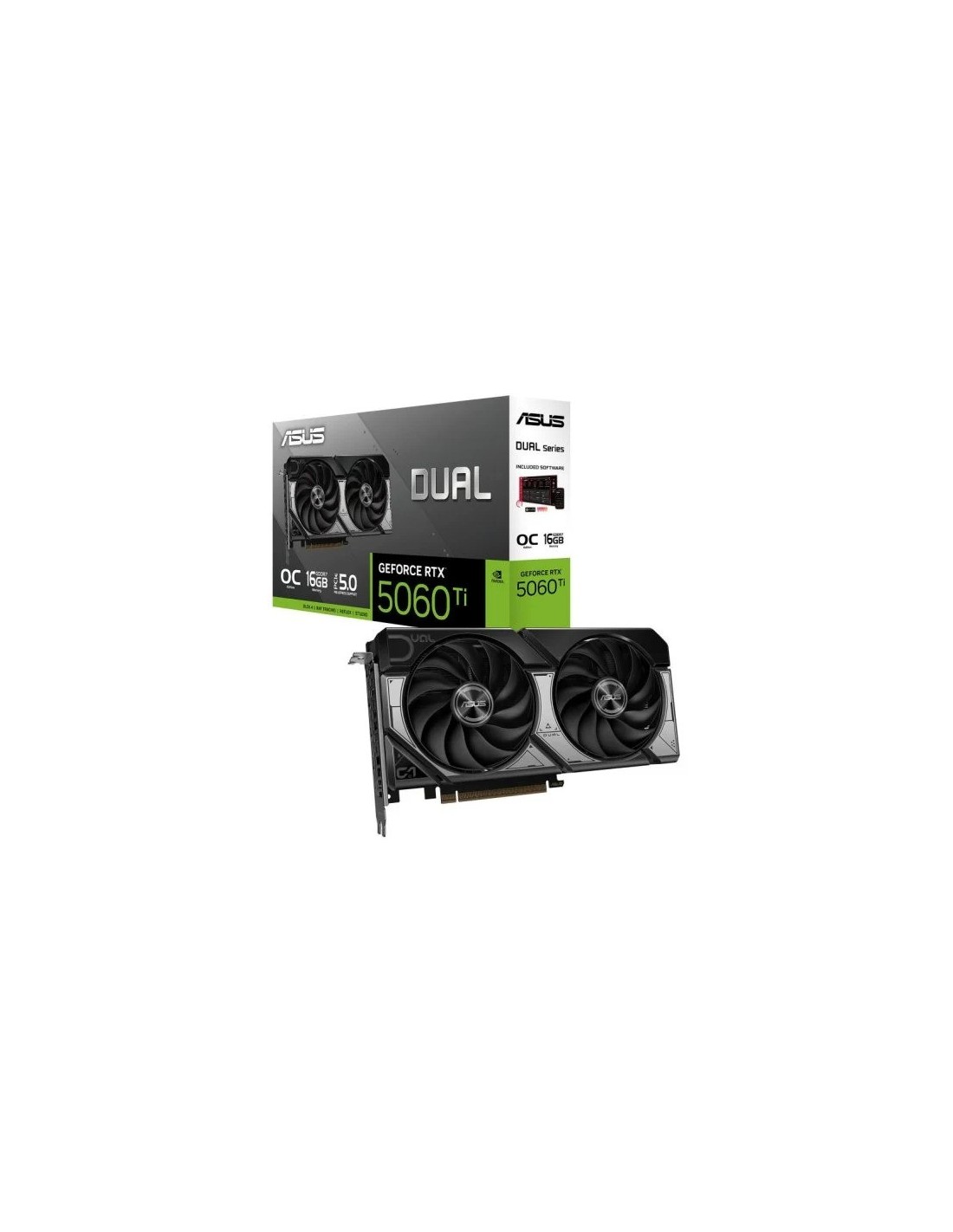 TARJETA DE VIDEO NVIDIA ASUS RTX5060TI DUAL OC 16GB GDDR7