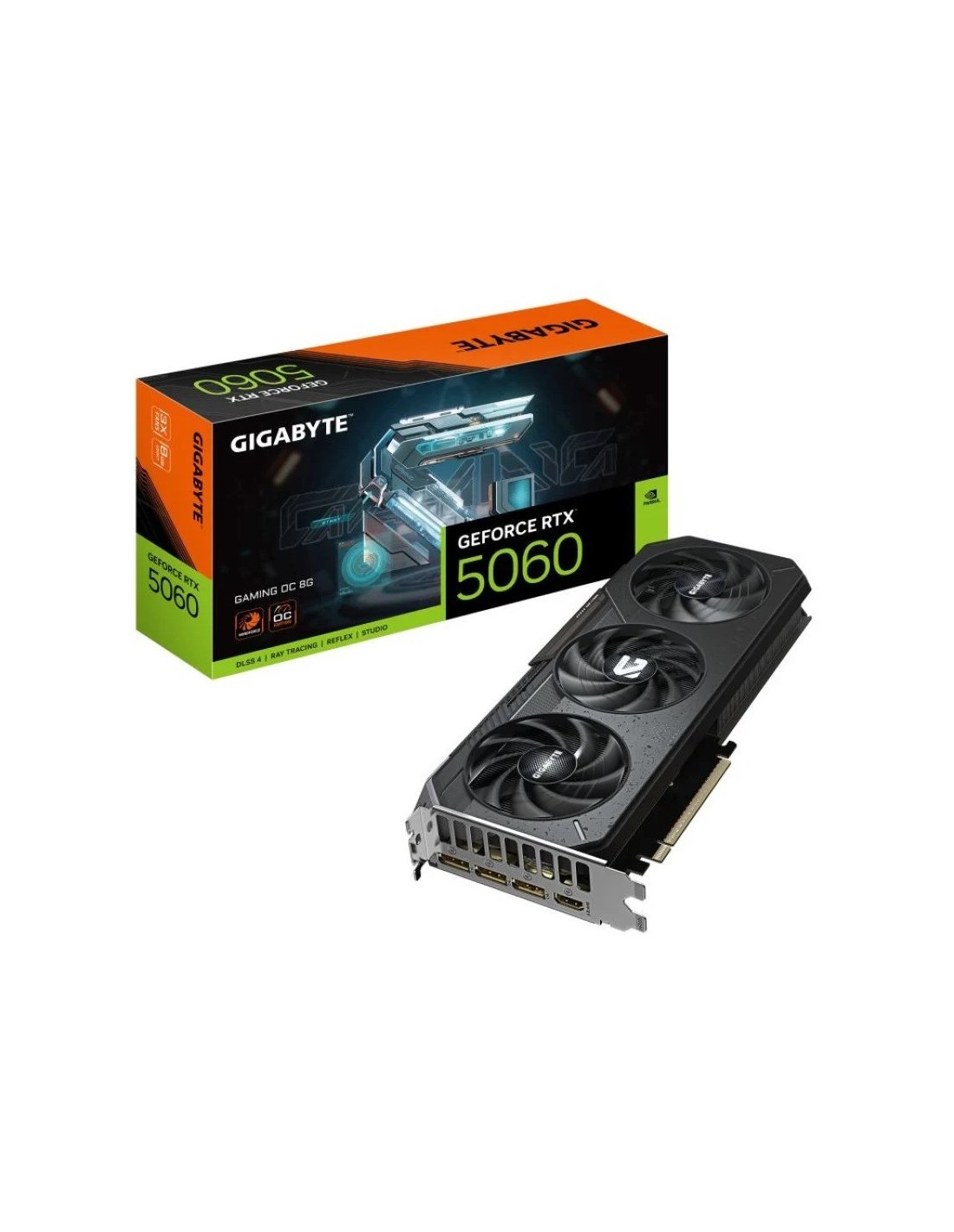 TARJETA DE VIDEO NVIDIA GIGABYTE RTX5060 GAMING OC 8GB GDDR7 PCIE 5.0