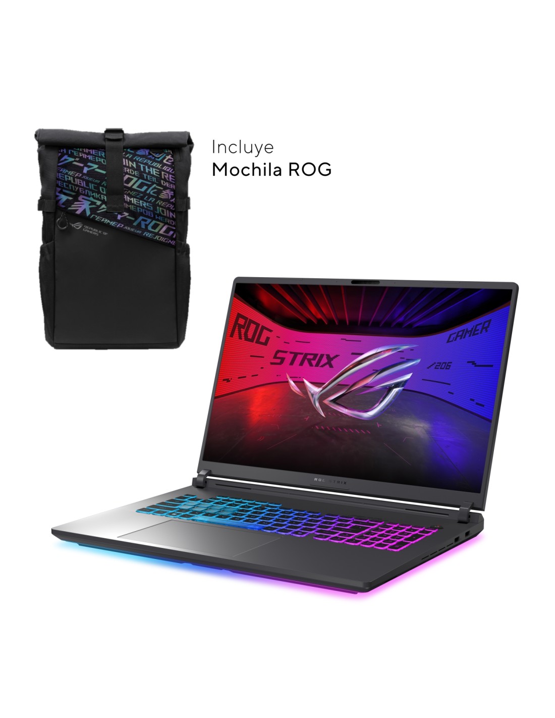 ASUS ROG Strix G18 G815LR-S9046 - Ordenador Portátil Gaming de 18" WQXGA 240Hz (Intel Core Ultra 9 275HX, 32GB RAM, 1TB SSD, NV