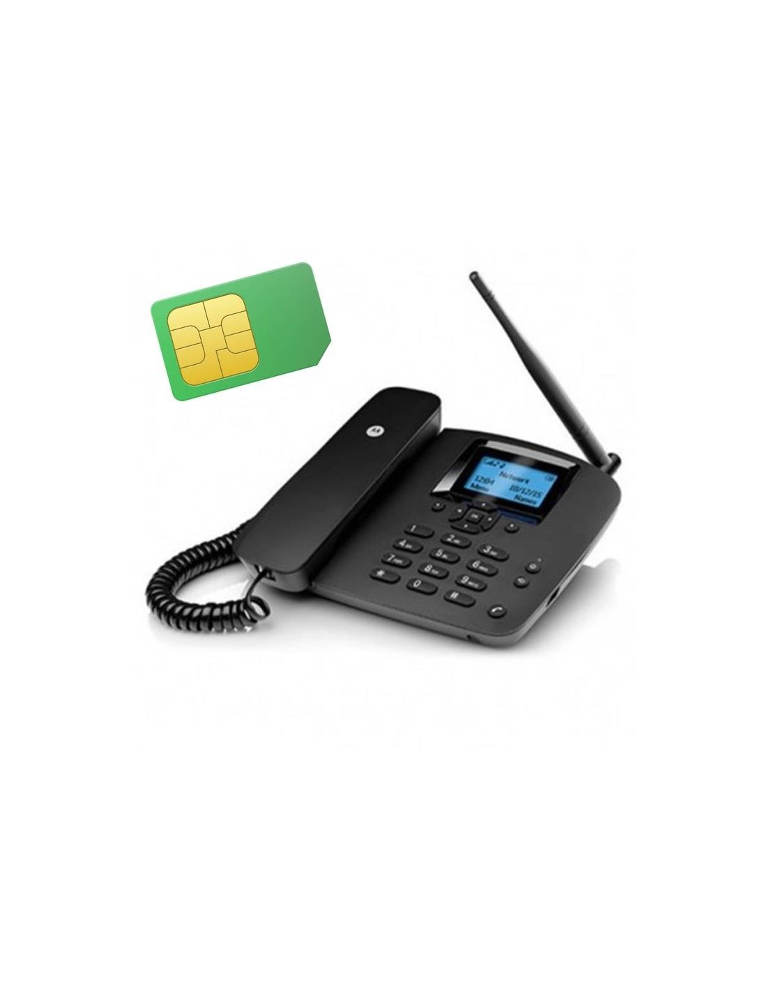 Motorola Fw200L Teléfono Fijo Con Sim GSM Negro