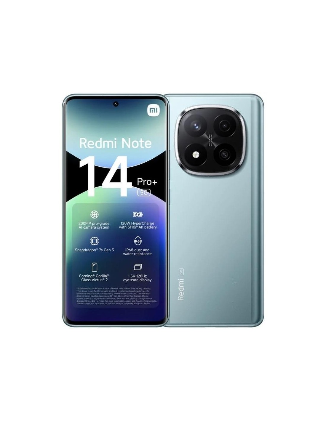 SMARTPHONE XIAOMI REDMI NOTE 14 PRO+ 6.67 8GB/256GB/200MP/NFC/5G BLUE