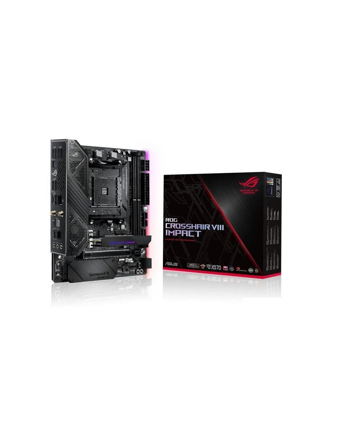 PLACA BASE ASUS TOG CROSSHAIR VIII IMPACT X570 WIFI ATX AM4 2XDDR4 USB-C