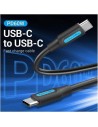 CABLE USB-C VENTION TIPO USB-C/M - USB-C/M 3A PD60W 0.5M BLACK