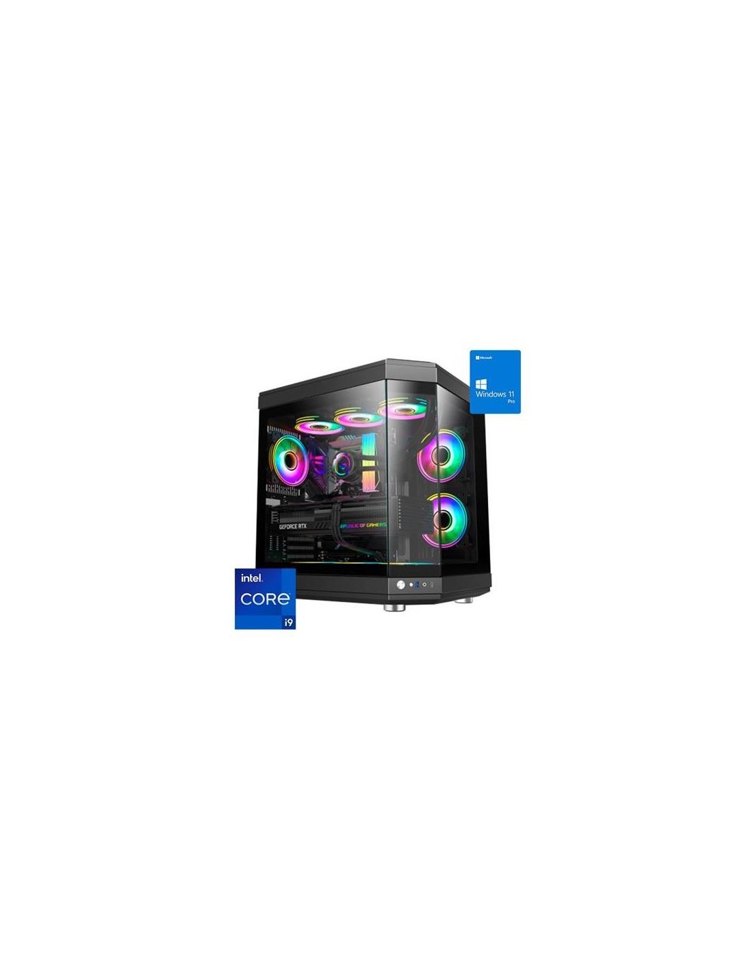 ORDENADOR GAMING HYPE PRO RGB I9 14900K/64 DDR5/2TB NVME/REF.LIQ/1000W/W11PRO BLACK