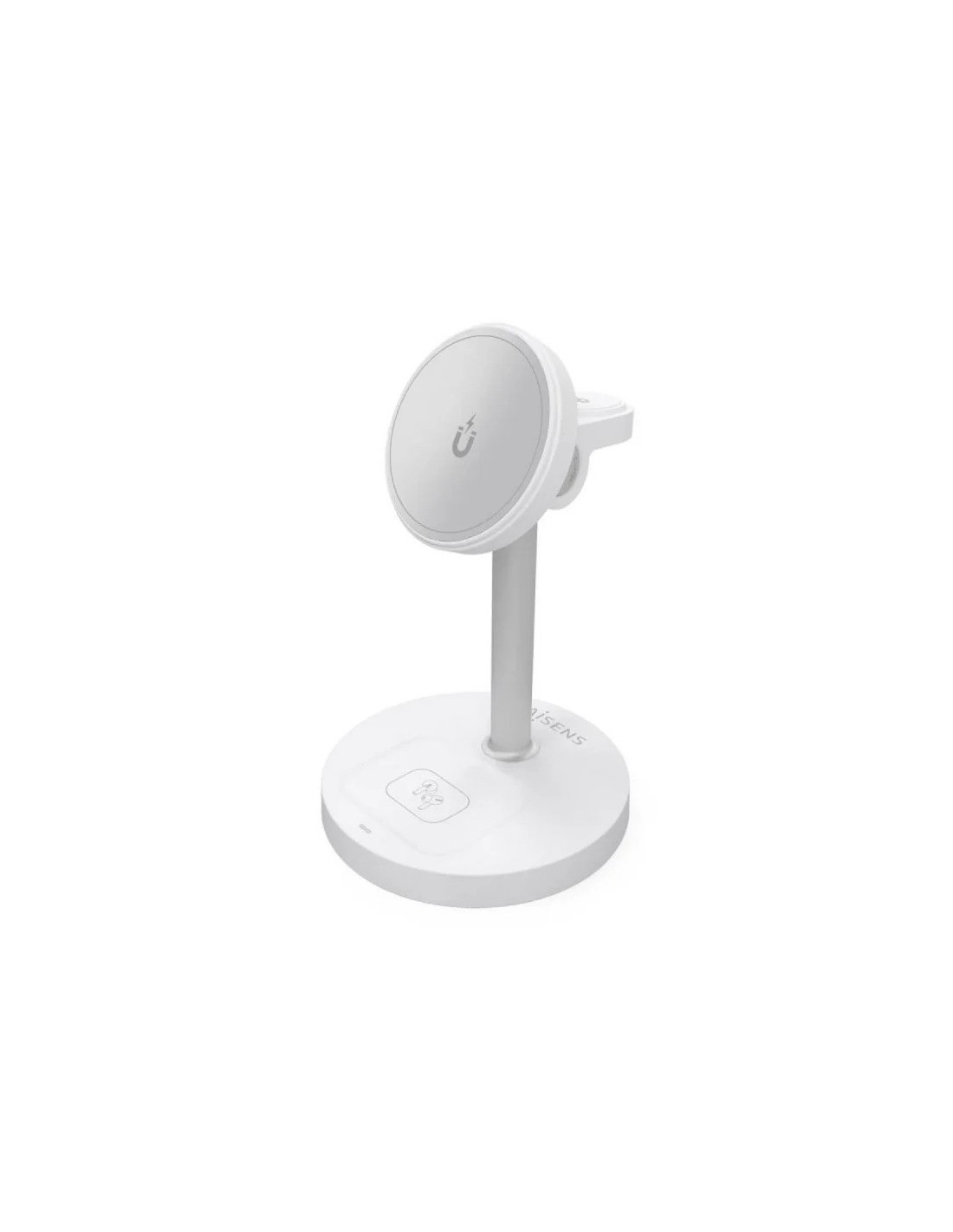BASE CARGADOR AISENS SMARTPHONE/APPLE WATCH/AURICULARES WIRELESS QI2 15W USB-C WHITE