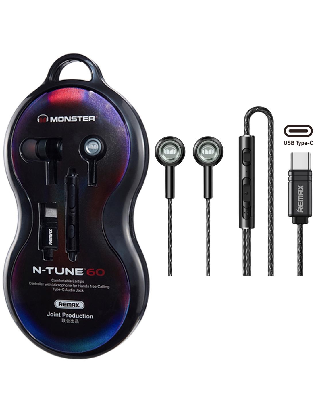 Remax for Monster RM-598a Auricular USB-C Tarnish