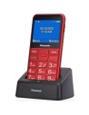 Panasonic KX-TU155 MÃ³vil para mayores con Base y BotÃ³n SOS Rojo