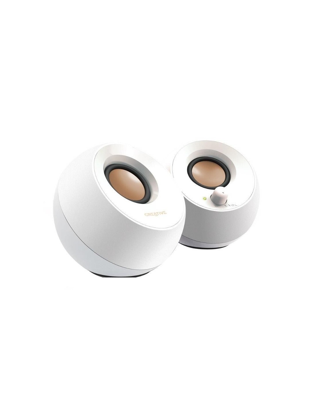 ALTAVOCES CREATIVE PEBBLE 2.0 USB WHITE