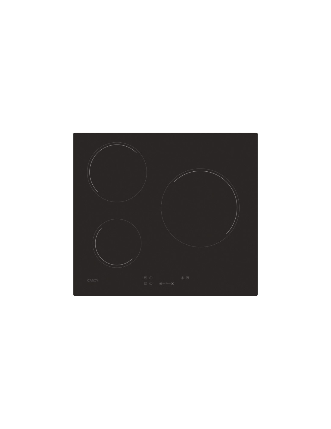 Candy CH63CC/4U2 Negro Integrado 59 cm CerÃ¡mico 3 zona(s)