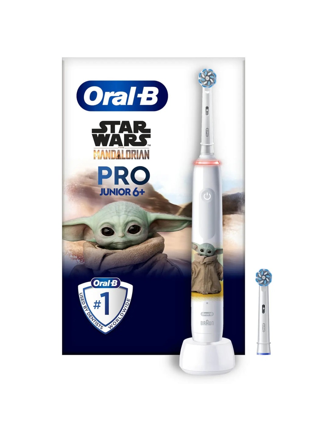 Oral-B PRO 14876674 cepillo elÃ©ctrico para dientes NiÃ±o Cepillo dental giratorio Multicolor, Blanco