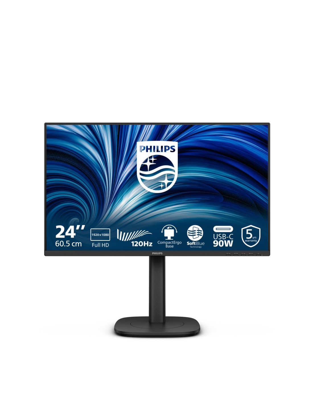 Philips 3000 series 24B2U3301/00 pantalla para PC 60,5 cm (23.8") 1920 x 1080 Pixeles Full HD LCD Negro