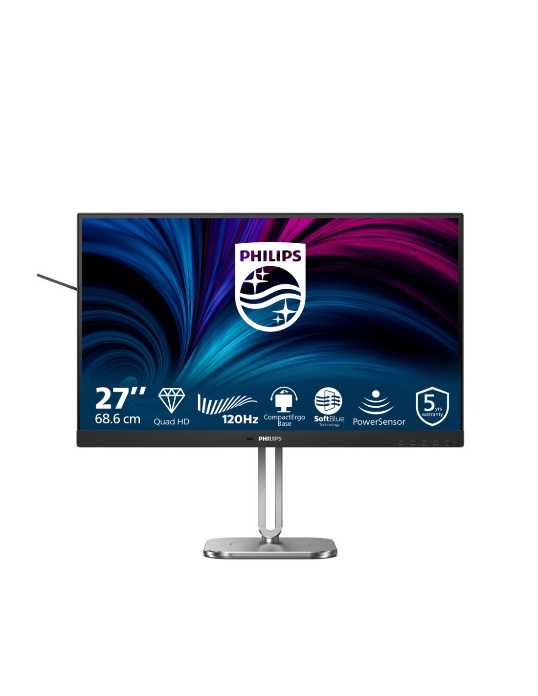 Philips 4000 series 27B2N4500/00 pantalla para PC 68,6 cm (27") 2560 x 1440 Pixeles Quad HD LCD Gris