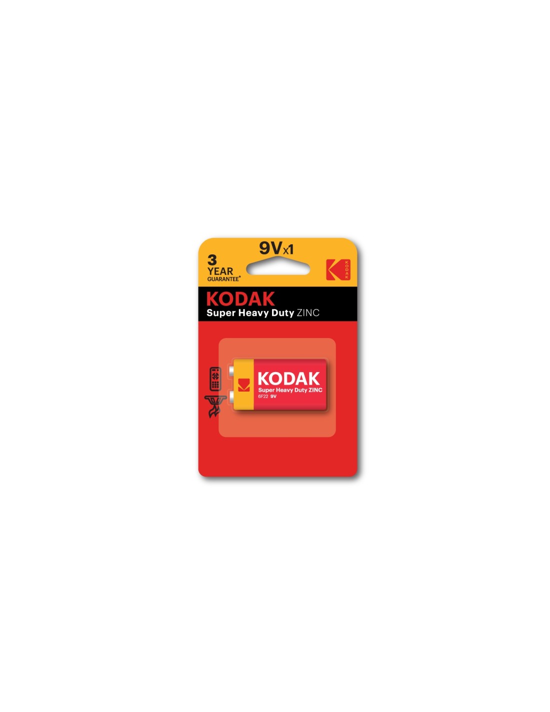 Kodak CTA 30953437 pila domÃ©stica BaterÃ­a de un solo uso 9V Cloruro de zinc