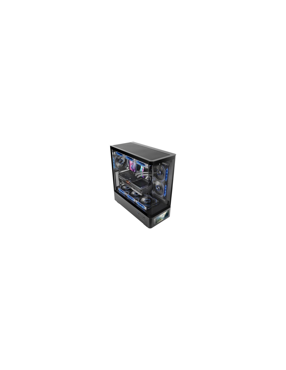 Mars Gaming MCLCDPRO carcasa de ordenador Midi Tower Negro