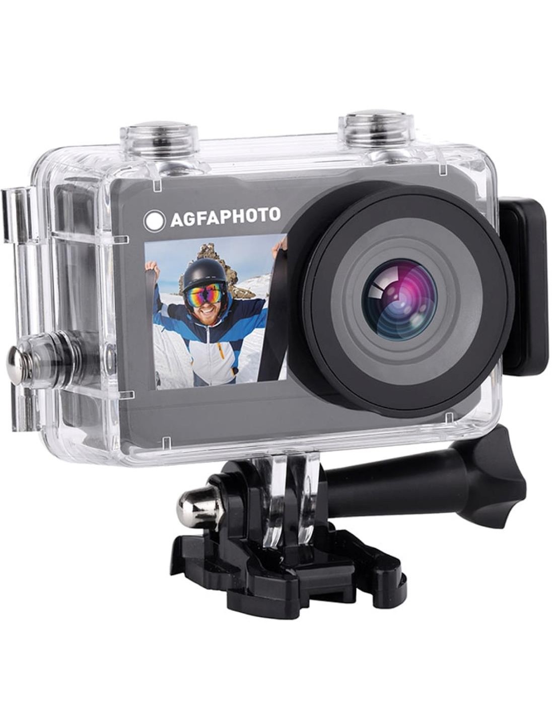 Agfa AC7000  WIFI 2.7K DUAL LCD CÃ¡mara de AcciÃ³n Negra