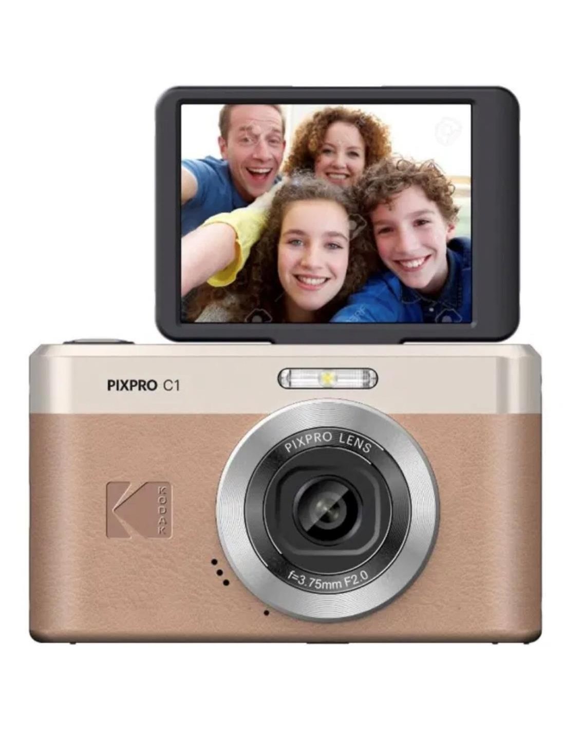Kodak Pixpro C1 CÃ¡mara Digital 13MP con Pantalla Abatible MarrÃ³n