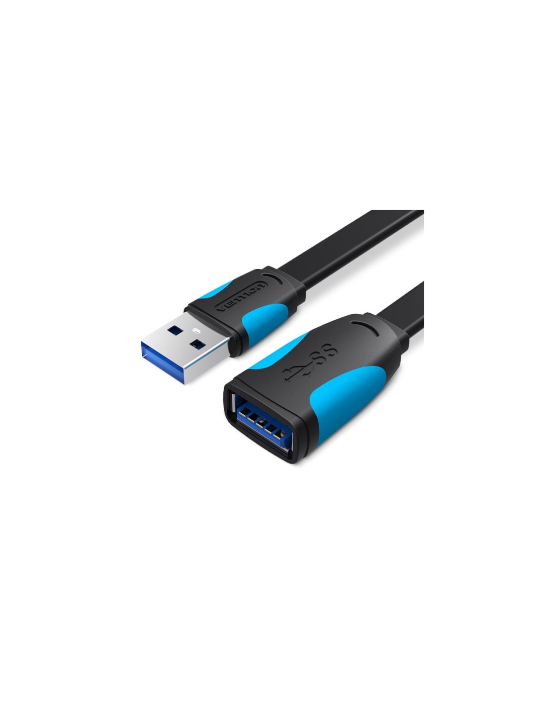 Vention Cable Alargador USB 3.0 VAS-A13-B200/ USB Macho - USB Hembra/ 2m/ Negro y Azul