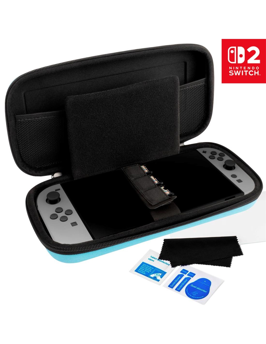 Nacon Pack Funda Rigida L+ Protector para Nintendo Switch 2 Azul (SWITCHNEWPACK5BLUE)