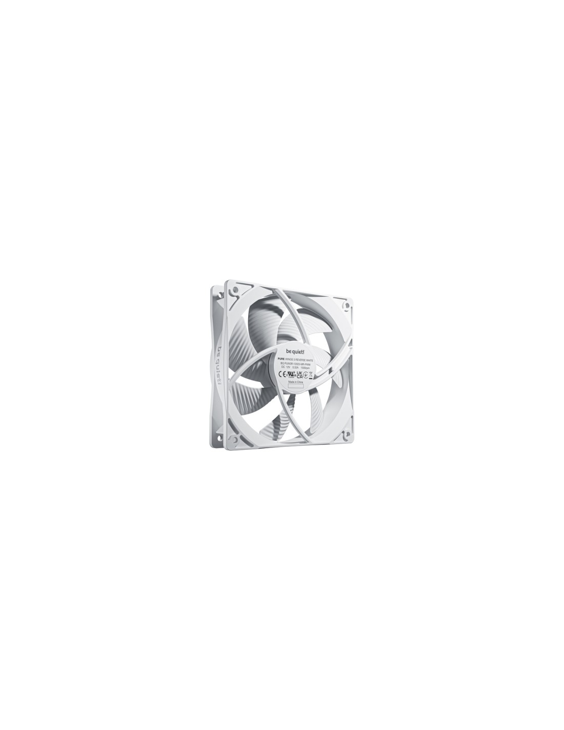 be quiet! Pure Wings 3 120 mm PWM Reverse Triple Pack White Carcasa del ordenador Ventilador 12 cm Blanco 3 pieza(s)