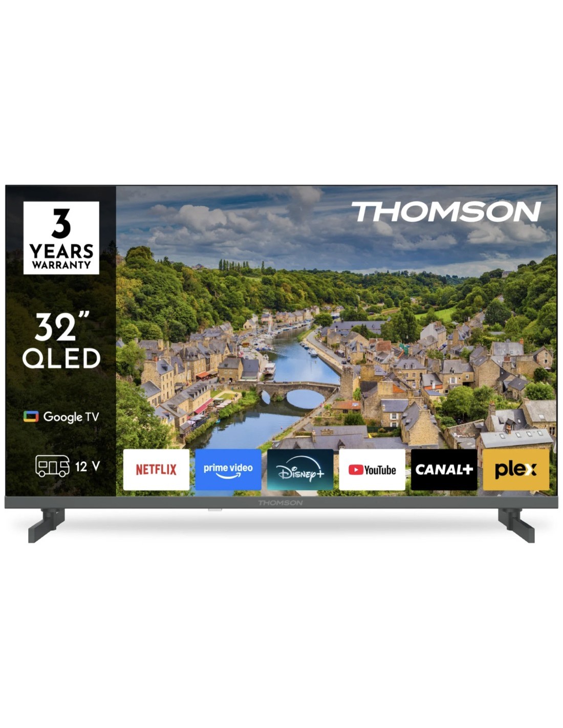 Televisor 32" Thomson 32FQG3S15C Google TV Full HD QLED 12 Voltios