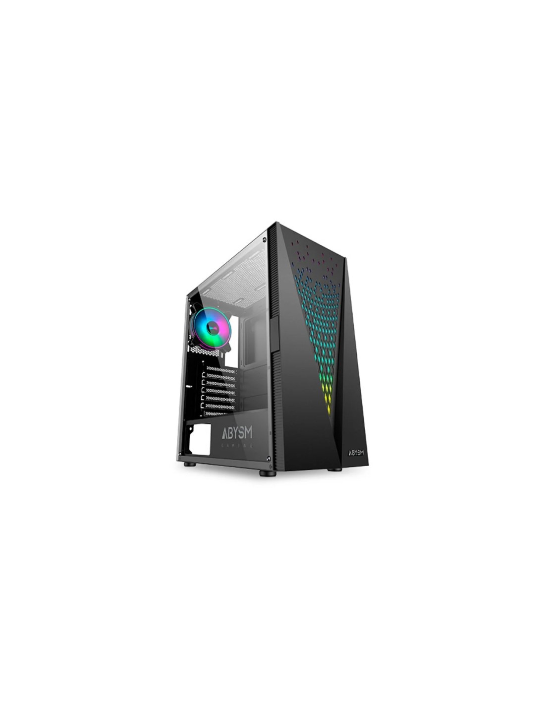 Abysm Gaming Danube Kolpa ARGB Caja PC ATX Cristal Templado USB 3.0 Negro
