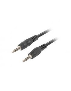 CABLE AUDIO JACK 3.5MM 3PIN 1.2 METRO NEGRO LANBERG