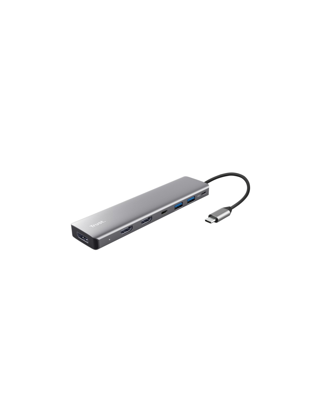 Trust 25661 hub de interfaz USB Tipo C Aluminio
