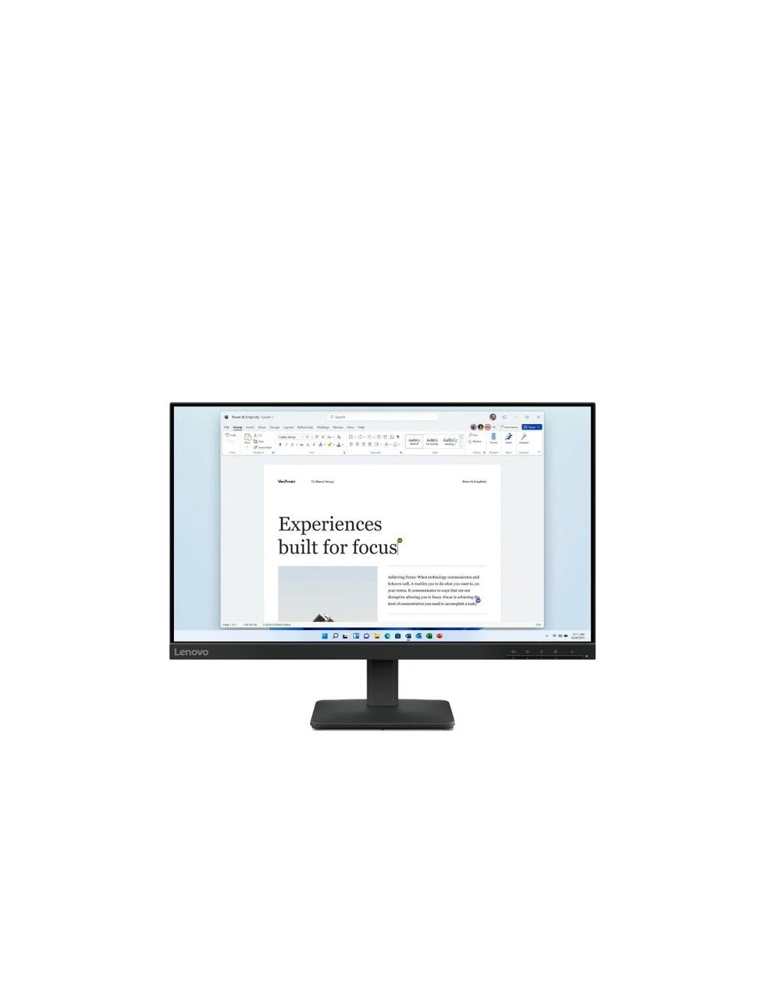 MONITOR LENOVO L24-4E 24 IPS 100HZ HDMI VGA BLACK