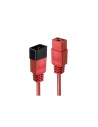Lindy 30123 cable de transmisiÃ³n Rojo 1 m C19 acoplador C20 acoplador