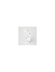 Nanocable Cargador USB-C/PD 20W + USB-A/QC 20W, Blanco 2