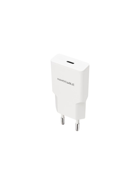 Nanocable Cargador USB-C/PD 25W, Blanco