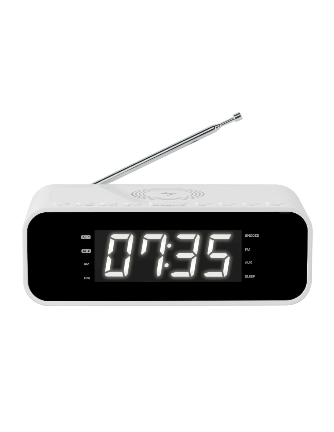 Thomson CR221I radio Reloj Digital Blanco