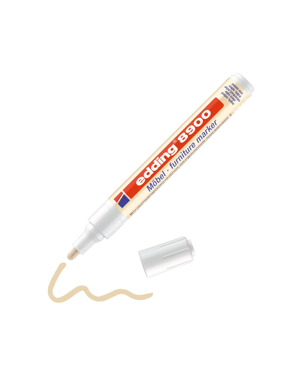 Edding 8900 marcador permanente Punta redonda Beige 1 pieza(s)