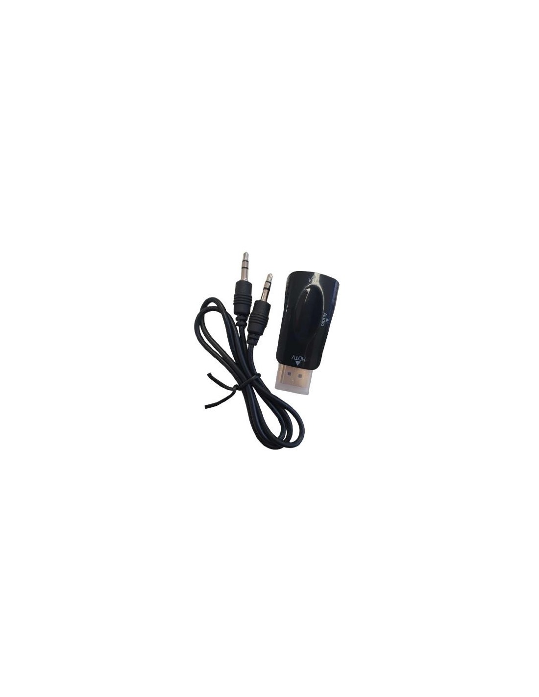 ADAPTADOR CONVERSOR ONEWAY HDMI/M A VGA/H + AUDIO JACK 3.5MM BLACK