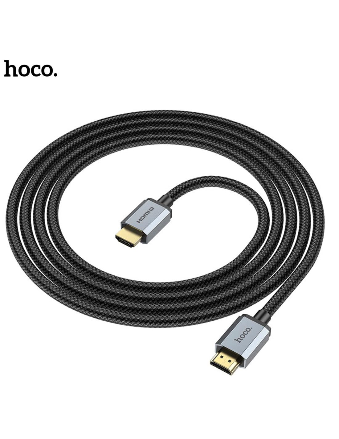 Cable HDTV 2.1 8K Ultra Hd 2 m Hoco US03 Negro