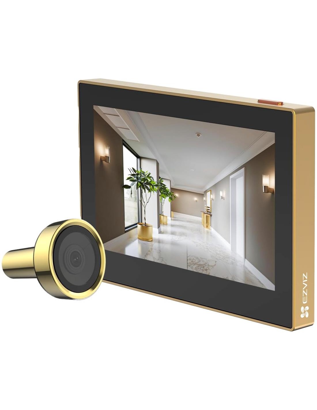 Ezviz HP2 Mirilla Inteligente Wifi con Pantalla 4.3" Dorado
