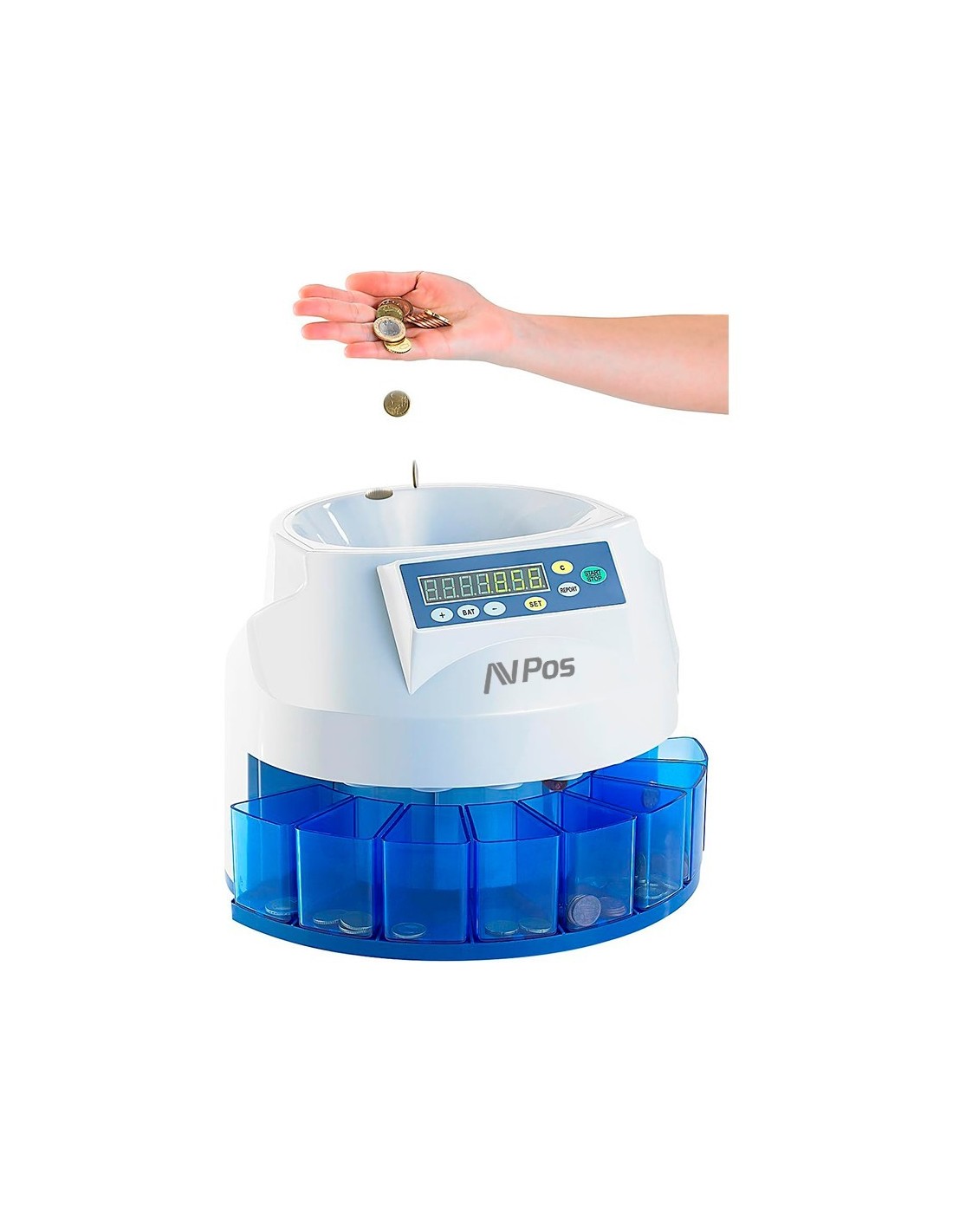 CONTADOR/CLASIFICADOR DE MONEDAS AVPOS CCM6 3YR