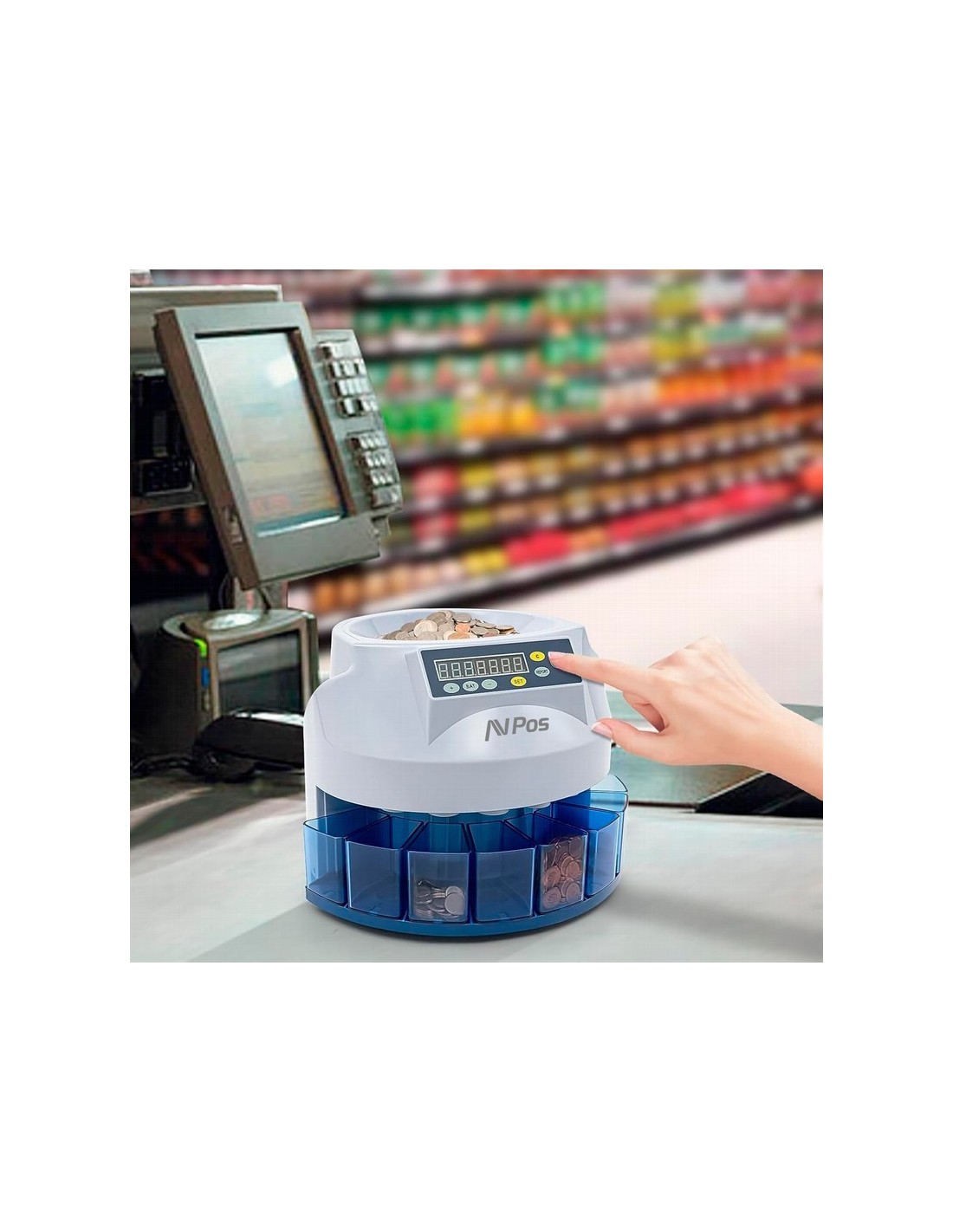 CONTADOR/CLASIFICADOR DE MONEDAS AVPOS CCM6 3YR