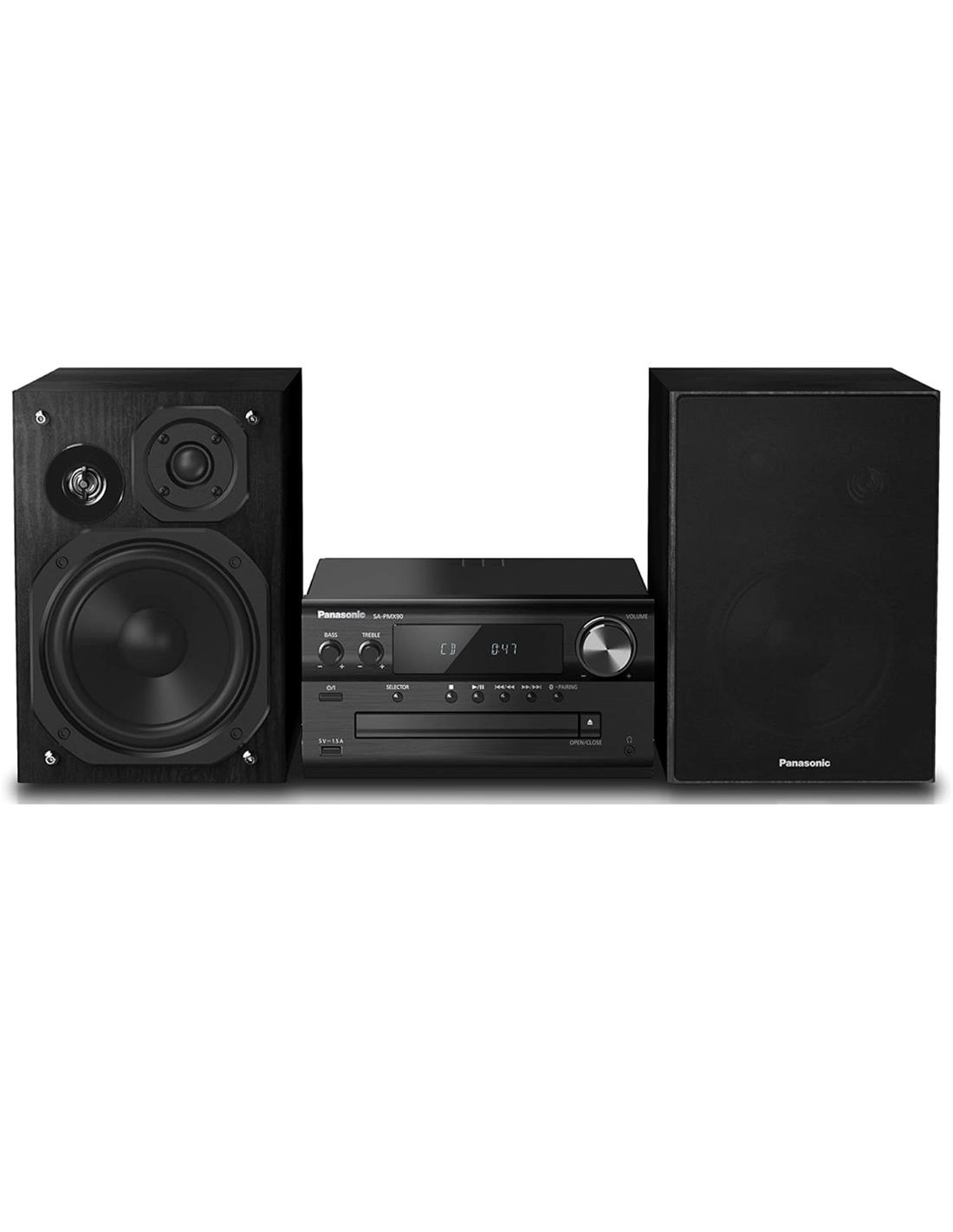 Panasonic SC-PMX90EG-K Microcadena de Alta Definición con altavoces de 3 vias y 120W