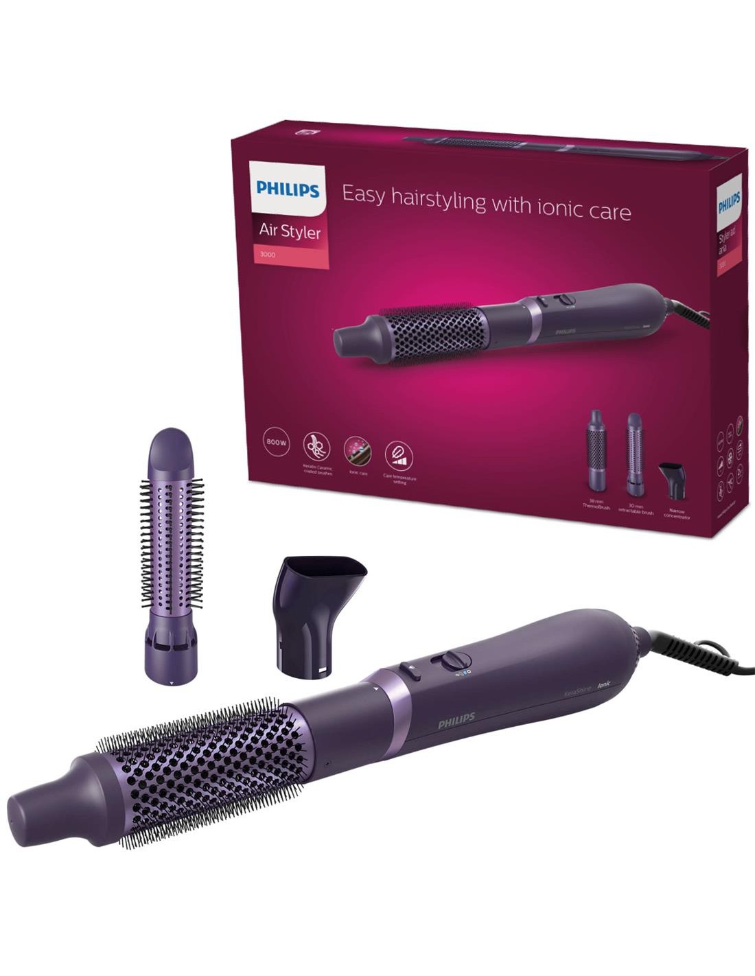 Philips BHA305/00 Cepillo Moldeador CerÃ¡mico con Keratina 800W