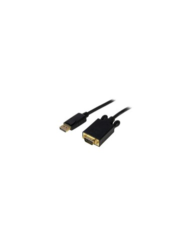 StarTech.com Cable 1,8m de VÍ­deo Adaptador Conversor DisplayPort DP a VGA - Convertidor Activo - 1080p - Negro