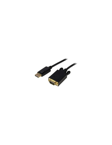 StarTech.com Cable 1,8m de VÍ­deo Adaptador Conversor DisplayPort DP a VGA - Convertidor Activo - 1080p - Negro