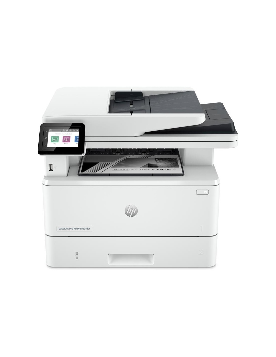IMPRESORA MFP HP LASER MONOCROMO LASERJET PRO 4102FDN DUPLEX WHITE