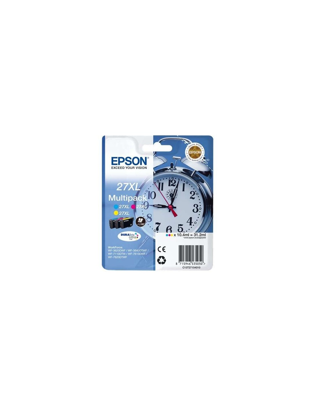 TINTA EPSON C13T27154012 MULTIPACK 3 COLORES 27XL