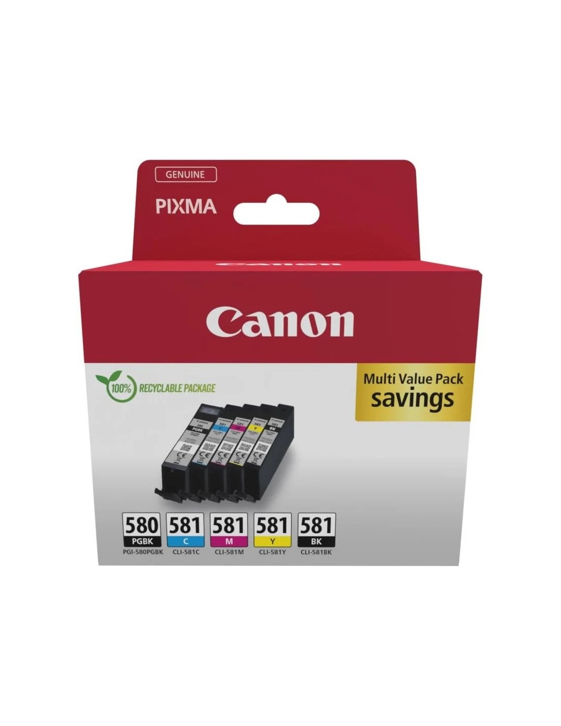 TINTA CANON MULTIPACK 4 COLORES PGI-580/CLI-581