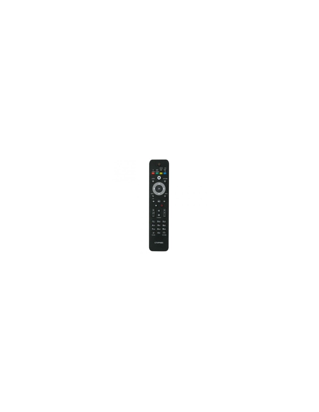 MANDO A DISTANCIA CTVPH03 COMPATIBLE CON TV PHILIPS NO PRECISA PROGRAMACION NEGRO 02ACCOEMCTVPH03