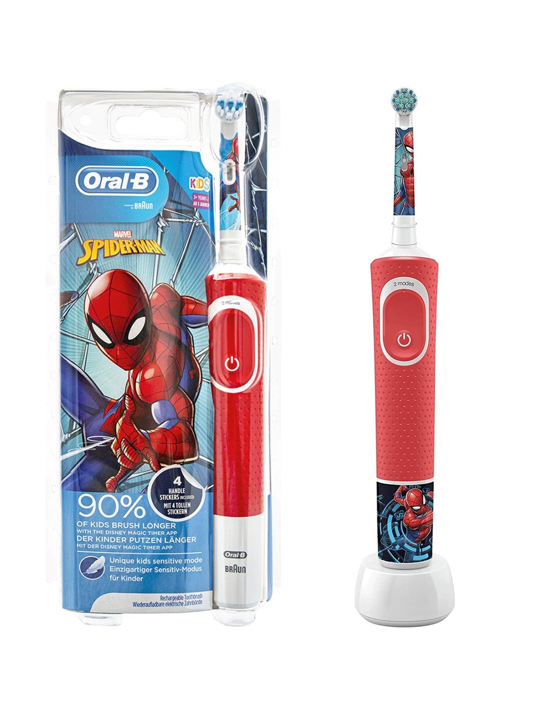 Braun Oral-B Vitality Cepillo Eléctrico Spiderman (D100.413.2K)