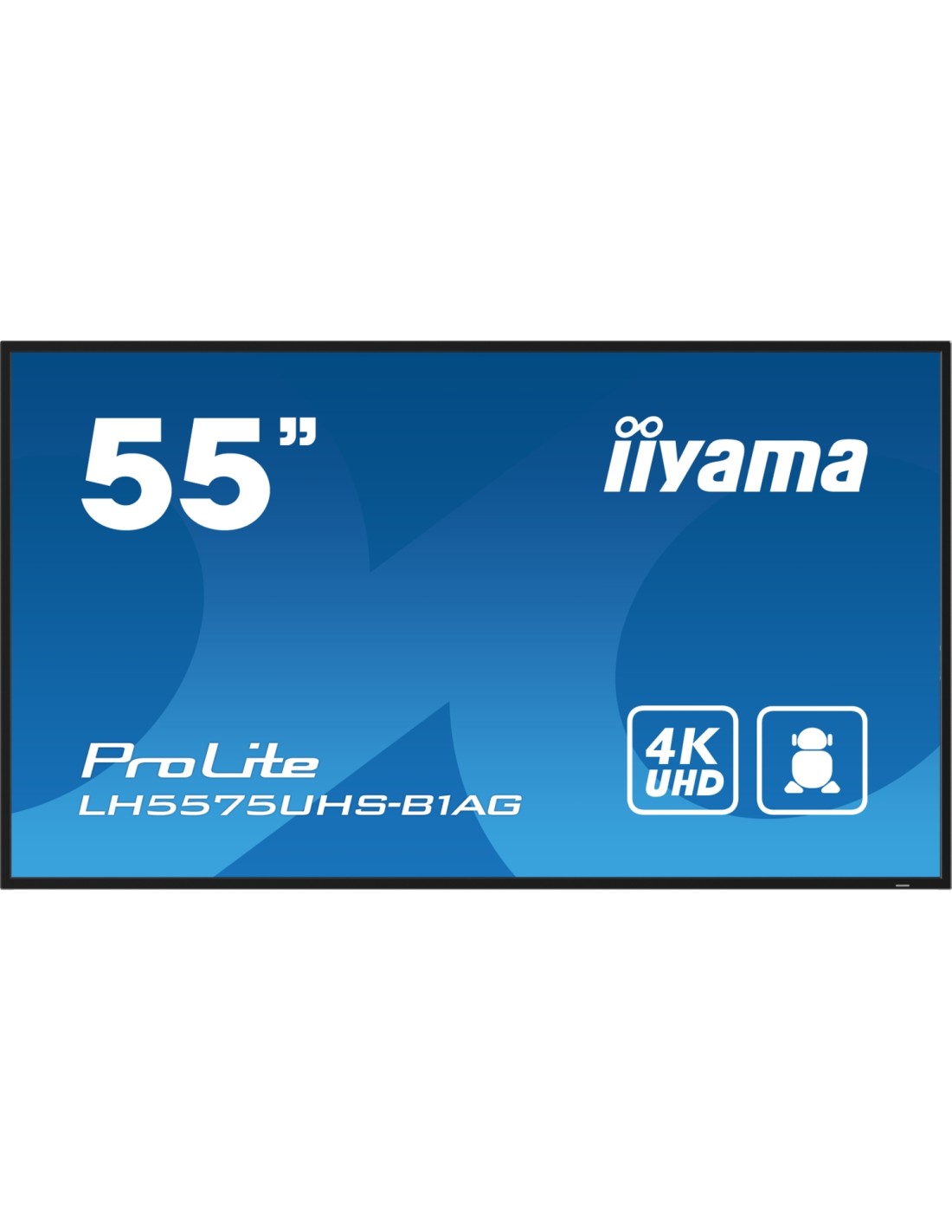 iiyama ProLite Pantalla plana para señalización digital 138,7 cm (54.6") LCD Wifi 500 cd / m² 4K Ultra HD Negro Procesador in