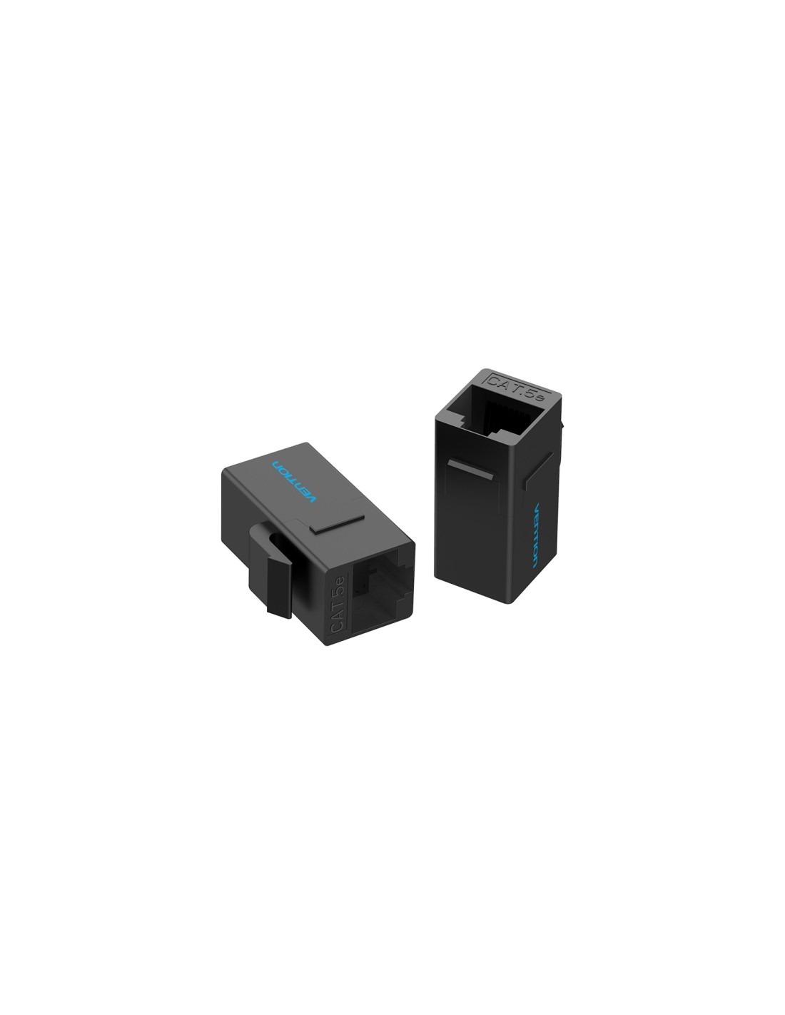 Vention Adaptador Conector RJ45 VDD-B07-B Cat5e UTP/ RJ45 Hembra - RJ45 Hembra/ Negro